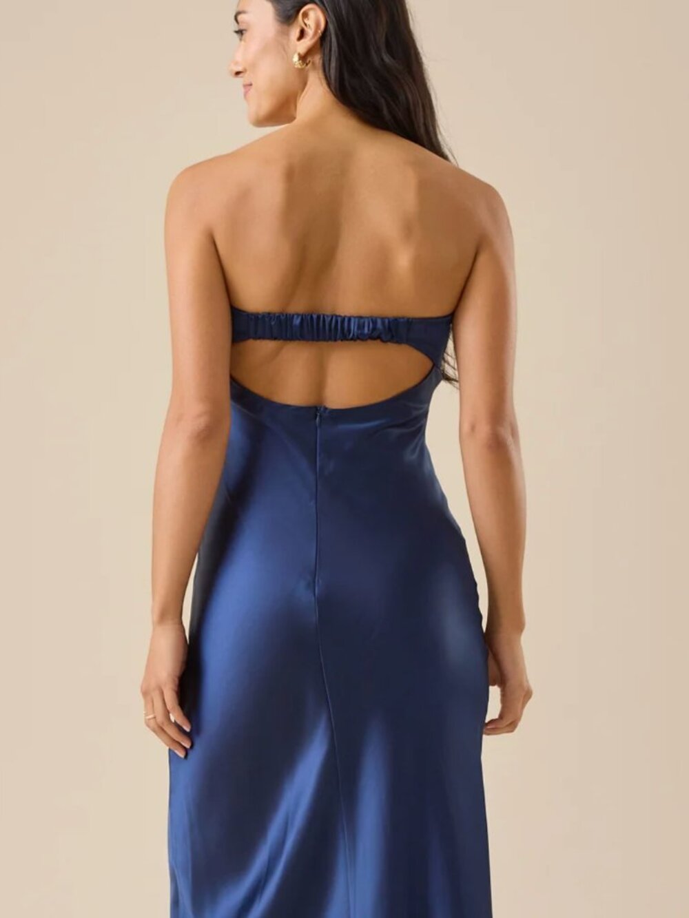 Altar'd State Paityn Strapless Maxi Dress Light Blue - Picture 2 of 3